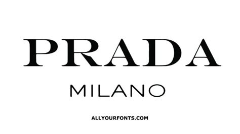 prada scritta|prada emblem font.